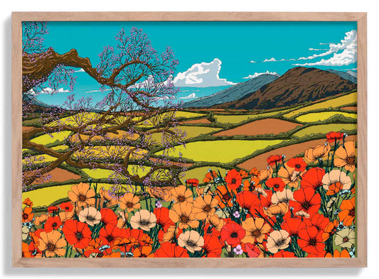 Wildflower Blossom Landscape von Nicholas