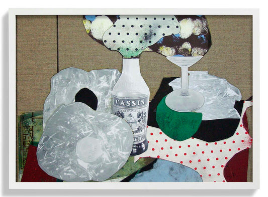 verre et bouteille von Pascal Marlin