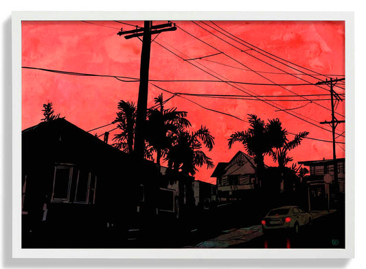 Karmesinrote Dämmerung von Giuseppe Cristiano