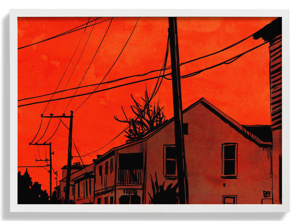 Roter Himmel von Giuseppe Cristiano