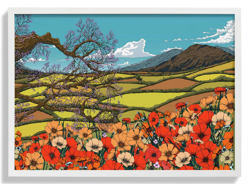 Wildflower Blossom Landscape von Nicholas