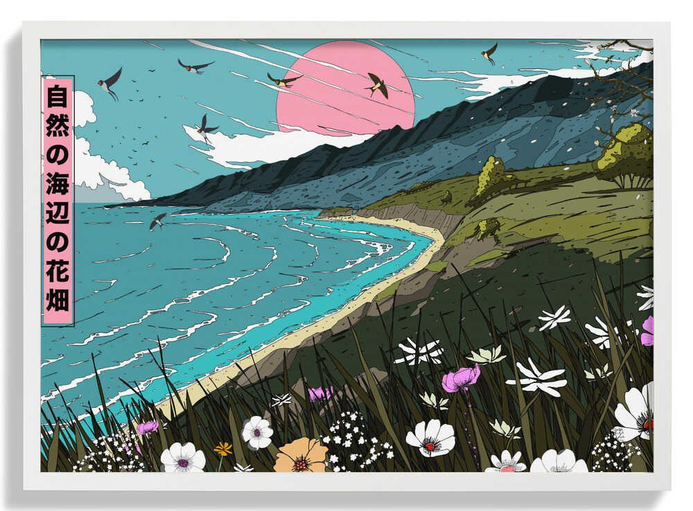 Natures Costal Meadow Panormama von Nicholas