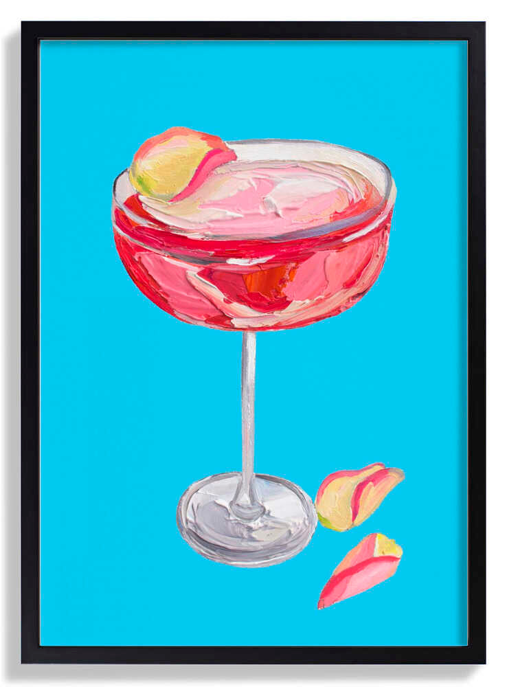 Sparkling Rose Gin Cocktail by Alice Straker