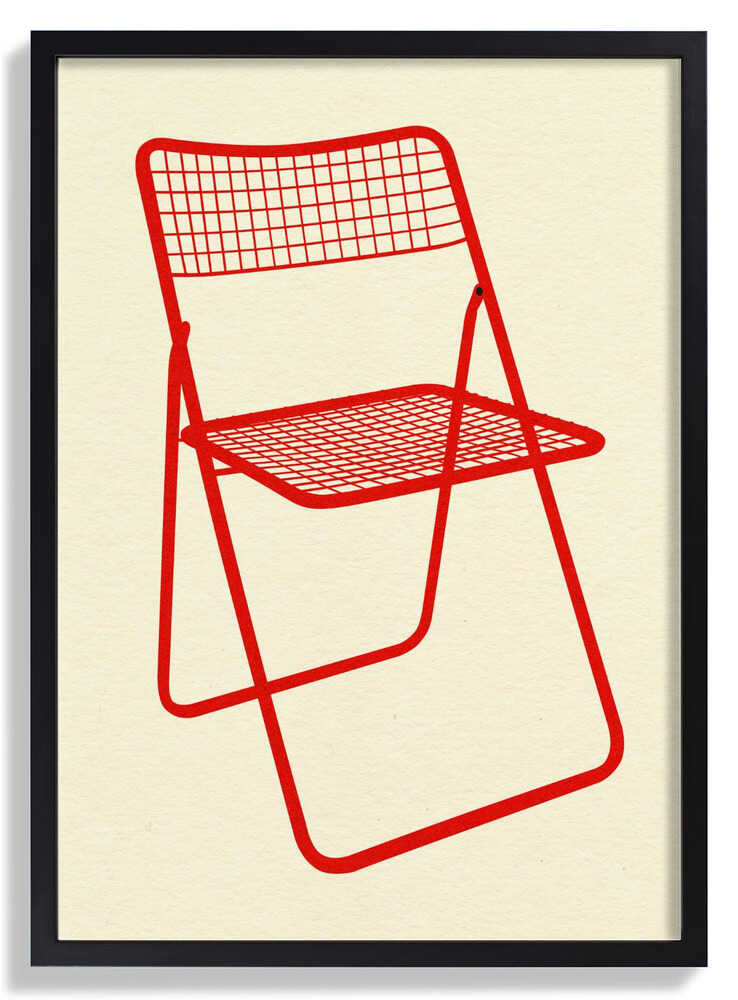 Ted Net Chair Red by Rosi Feist