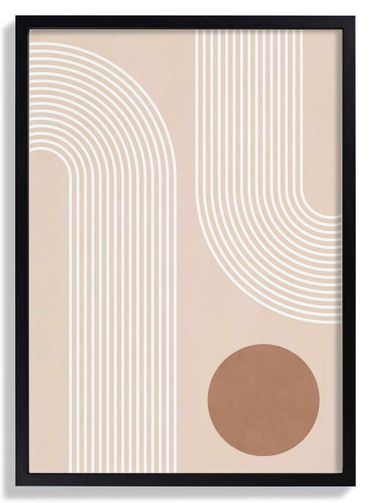 Beige Arc Poster by Elena Ristova