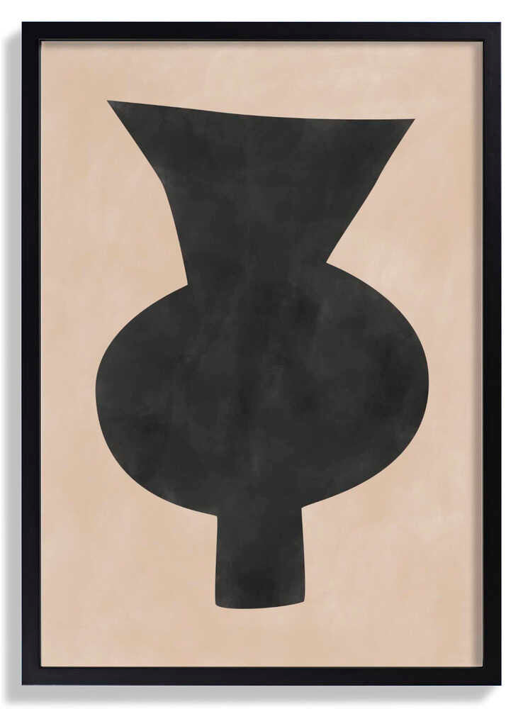 Abstract Vase Silhouette by Elena Ristova