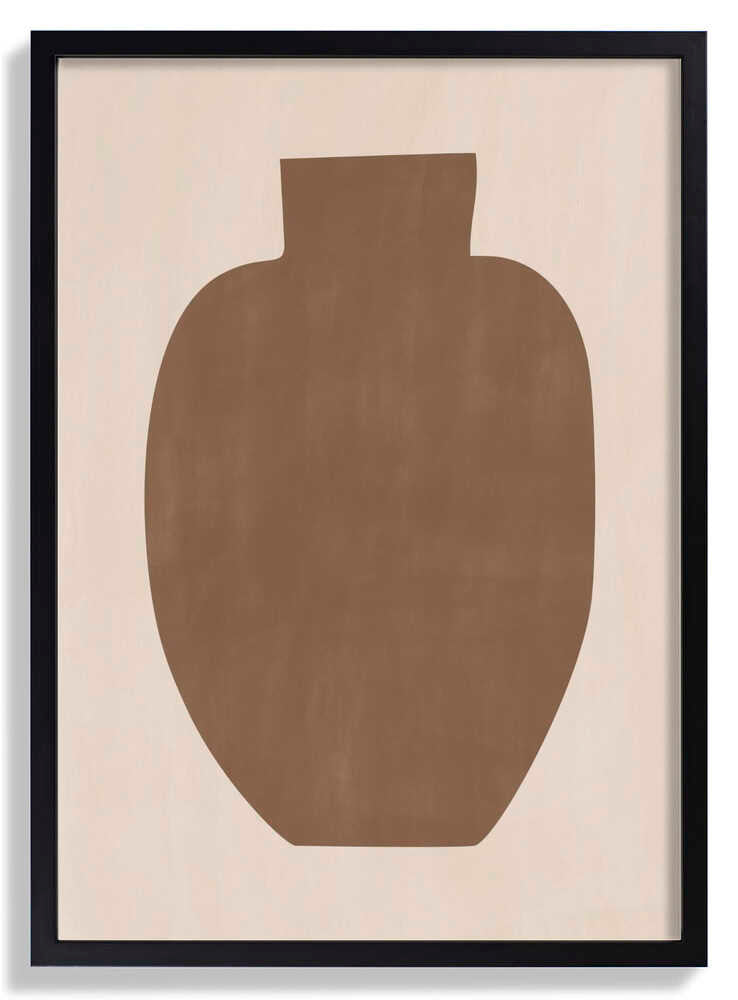 Brown Silhouette of a Vase by Elena Ristova