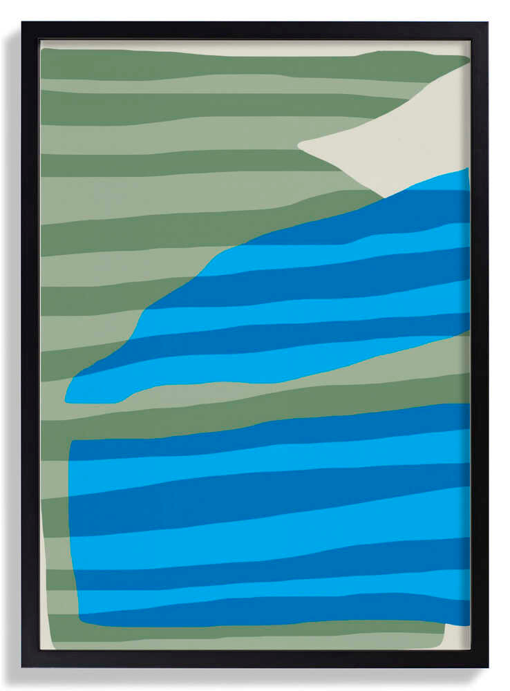 Abstract Stripe Minimal Collage by Little Dean