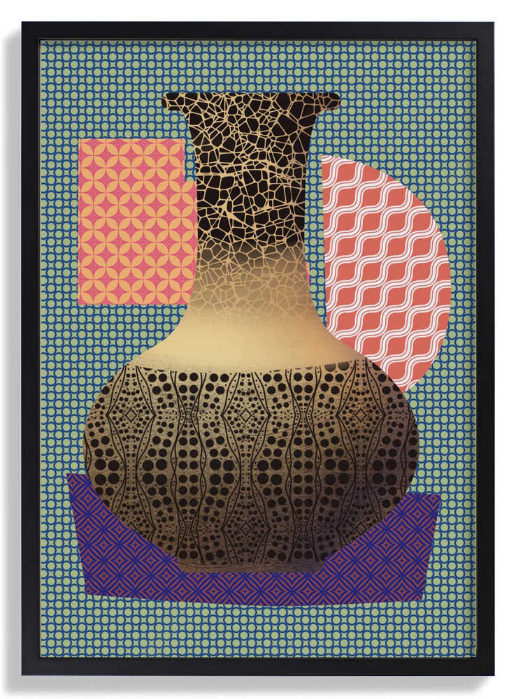 Yellow Vase and Purple Mat by Little Dean