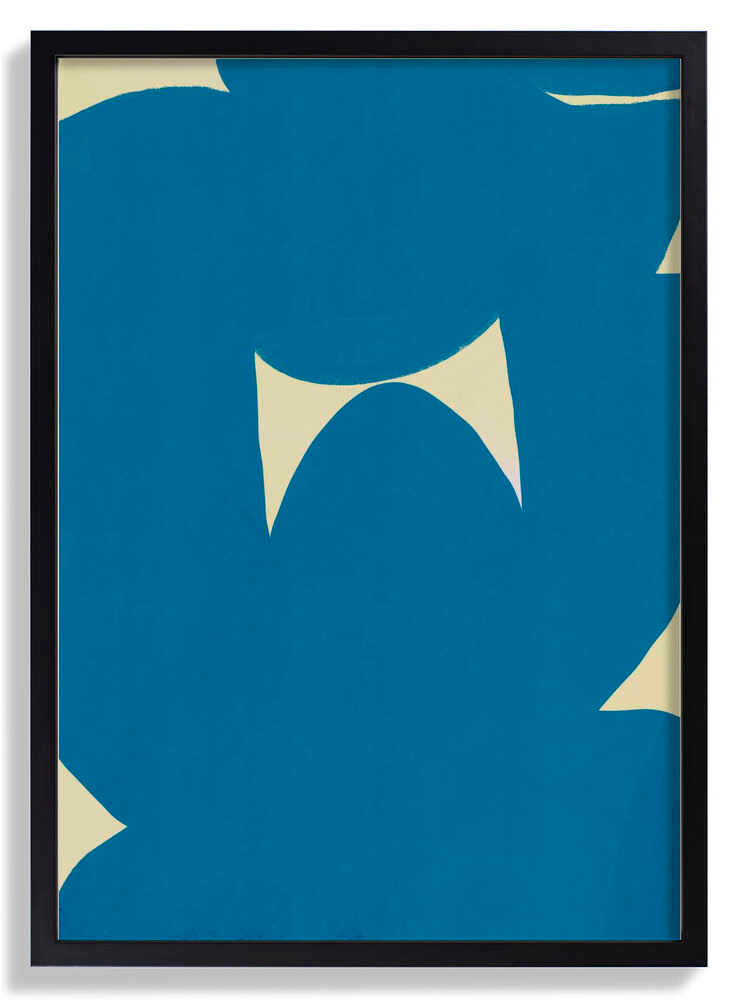 Blue Abstract Serenity by Little Dean