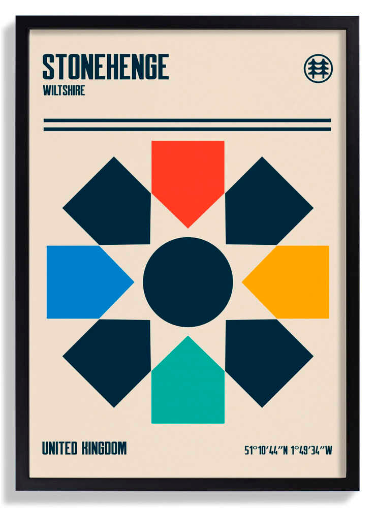 Stonehenge Travel Poster by Retrodrome