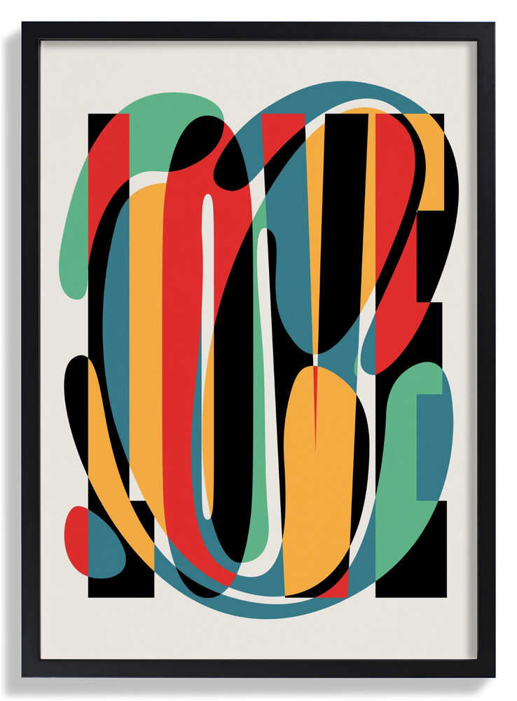 Love Abstract Design by Retrodrome