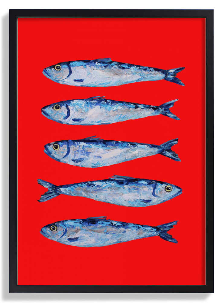 Sardines Berry Red by Alice Straker