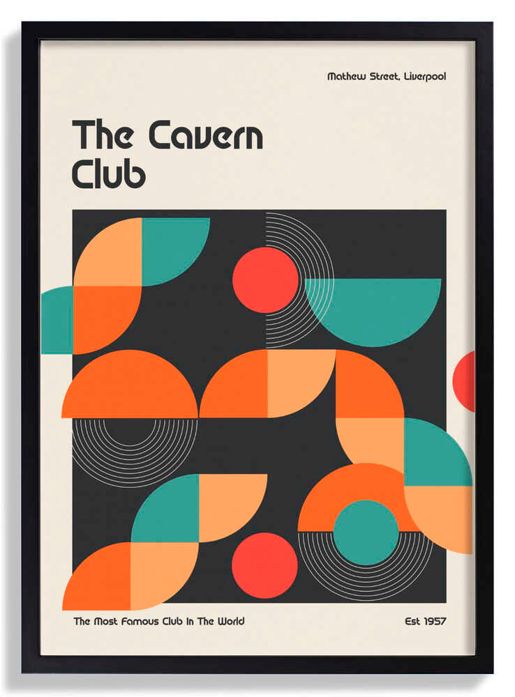Cavern Club Design Poster by Retrodrome