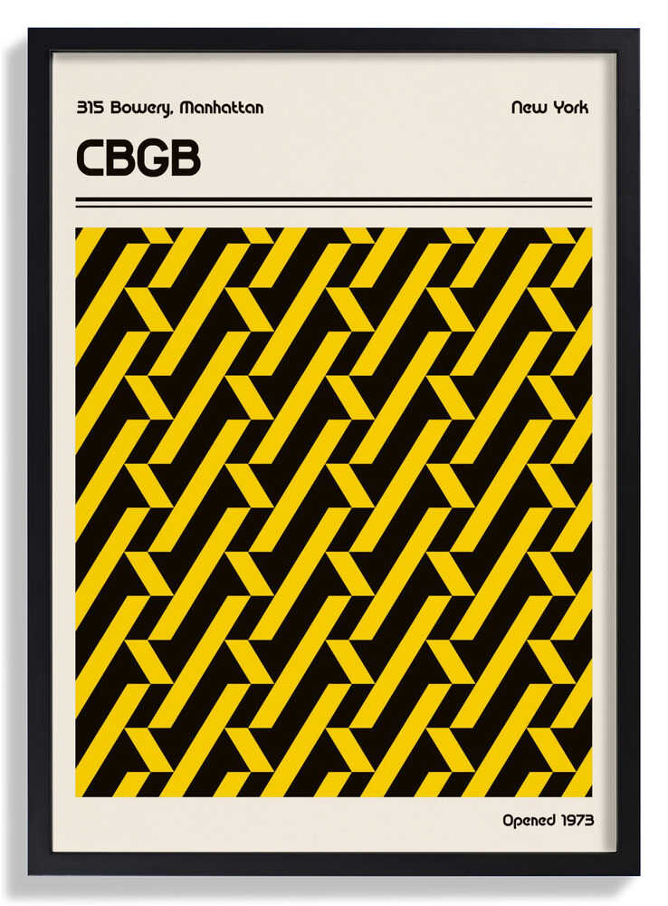 CBGB Veranstaltungsort Poster von Retrodrome