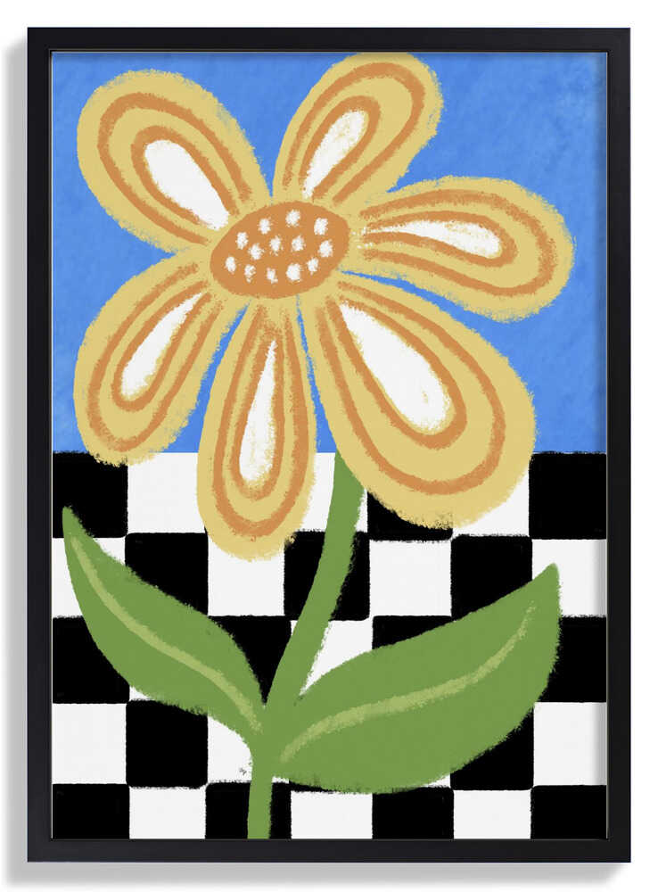 Stilisierte gelbe große Blume von Martina