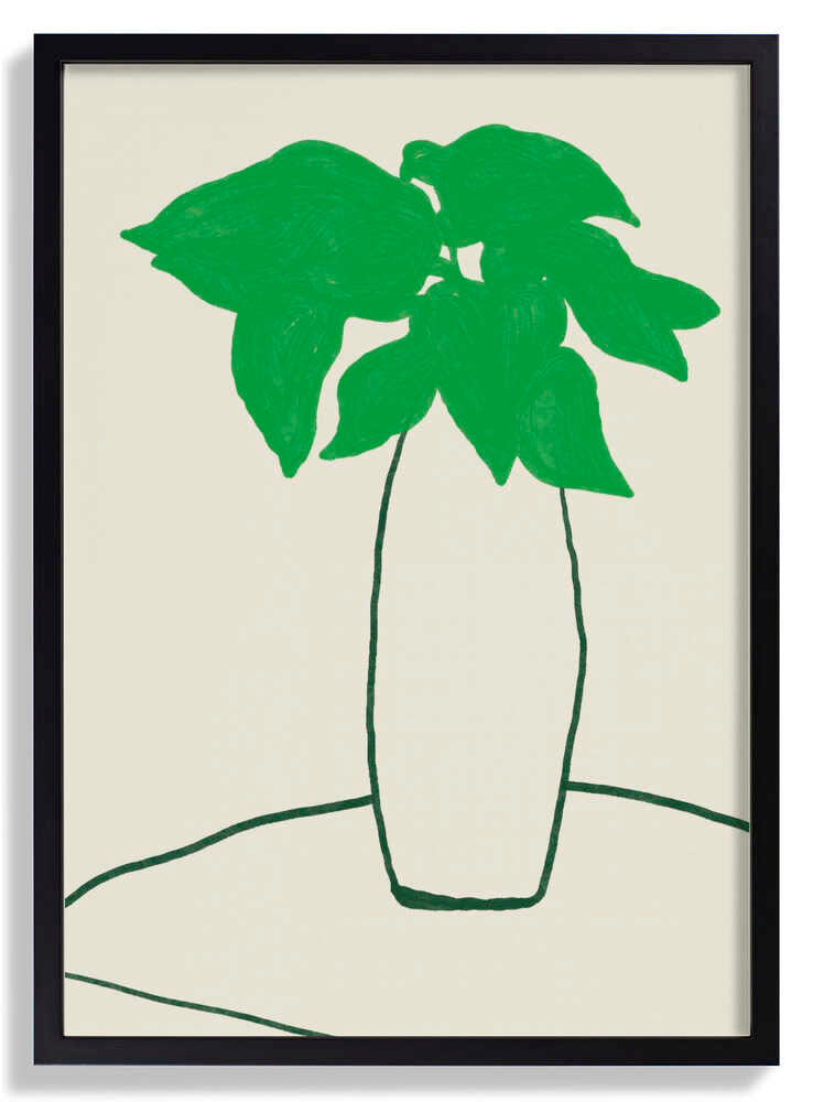 Green Leaves On The Table von Little Dean