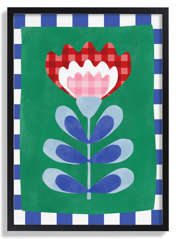 Floral Design with Bold Geometric Shapes by Elena Ristova