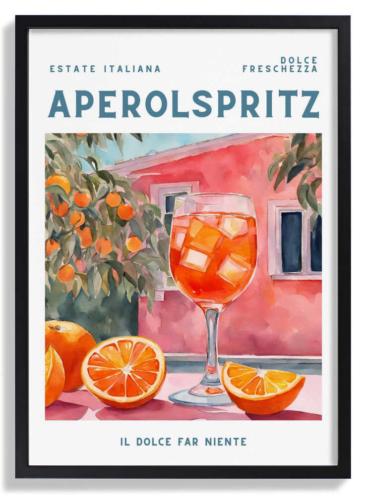 Aperol Spritz, Aquarell, Fresh by Ohkimiko