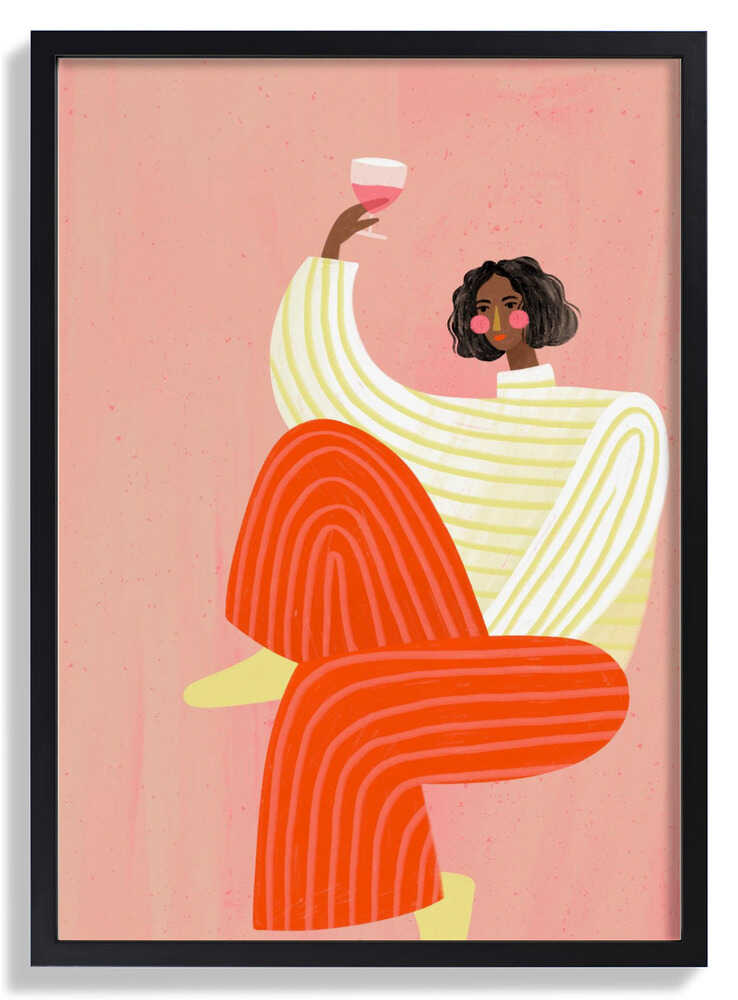 The Woman With The Glass of Wine by Bea Müller