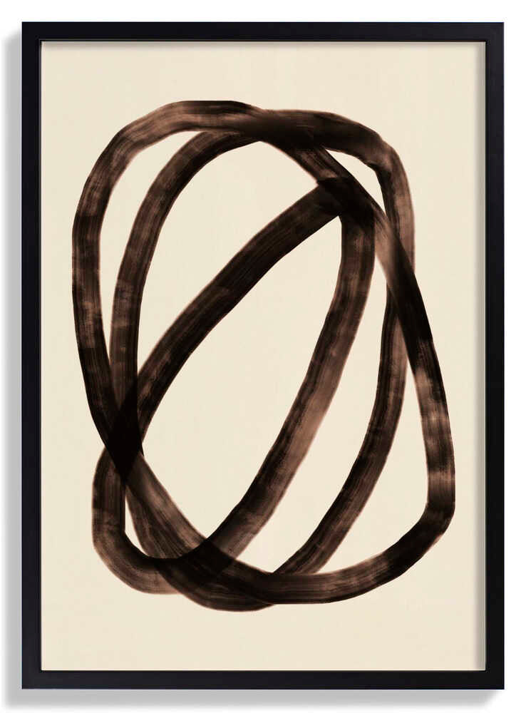 overlapping black loops by Little Dean