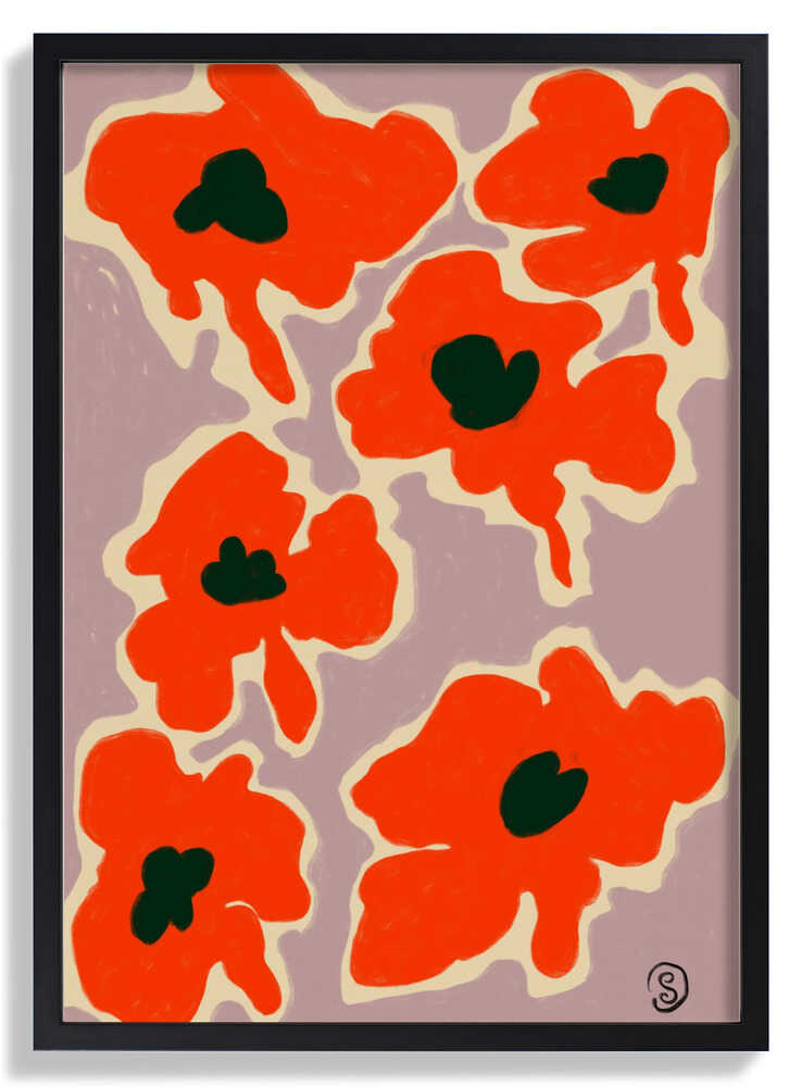 Vibrant Poppy Flowers by Sandra Poliakov