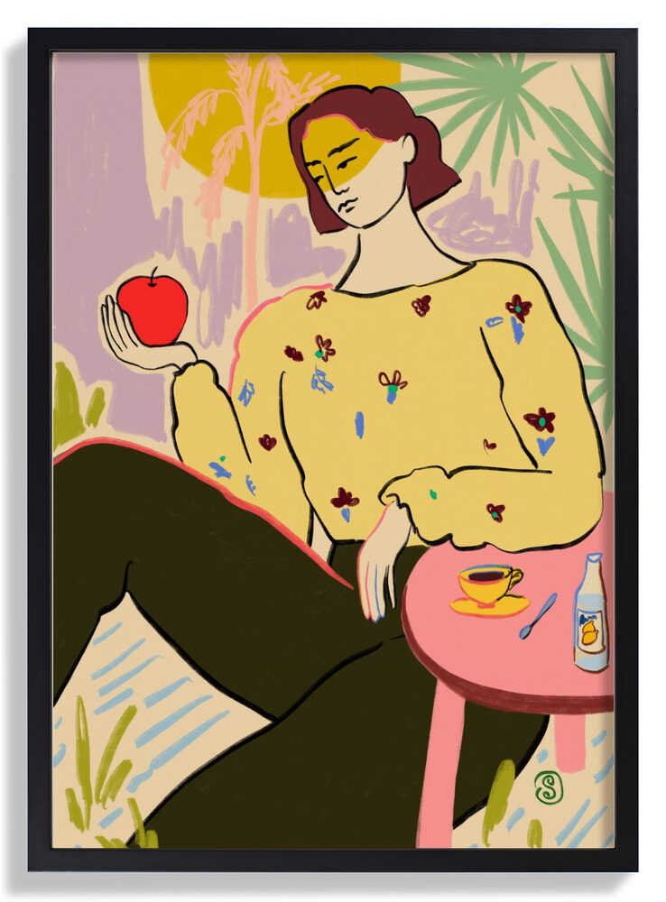 Woman With Apple by Sandra Poliakov