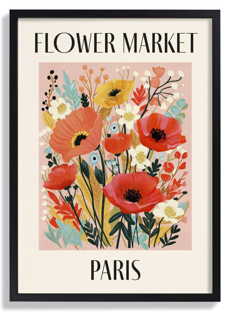 Flower Market Paris France by Dirkie Nell