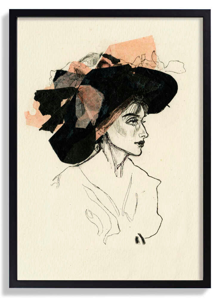 Woman In A Large Hat by Ute Rathmann