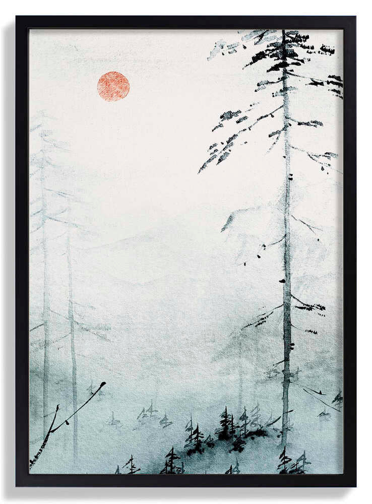 Serene Misty Pines von Treechild