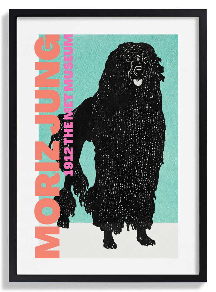 Stylized Black Dog by Athene Fritsch