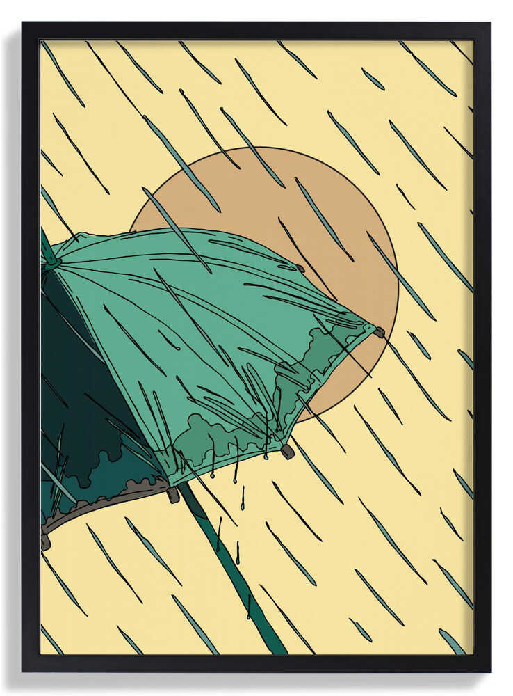 Umbrella in the Rain by Nicholas