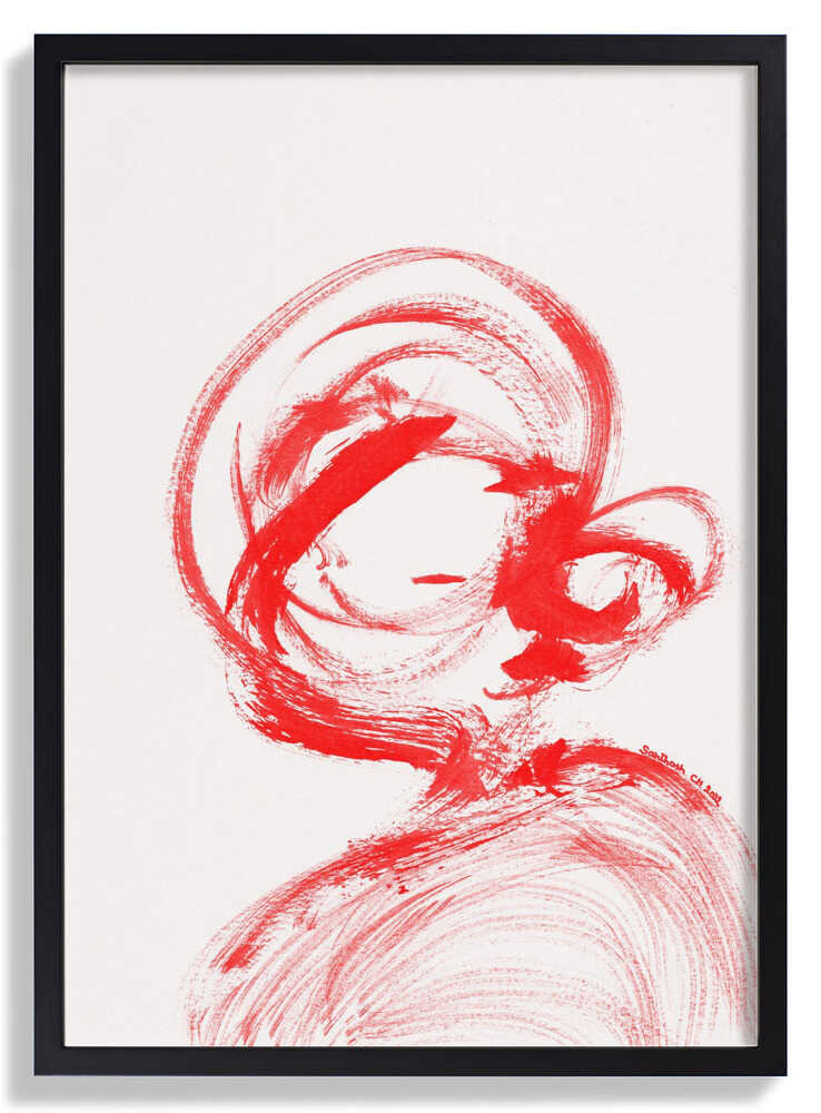 Swirling Red Essence by Santhosh ch