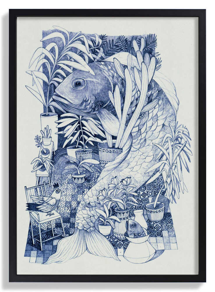 Vibrant Colors And Intricate Patterns Fish by Hieuchau