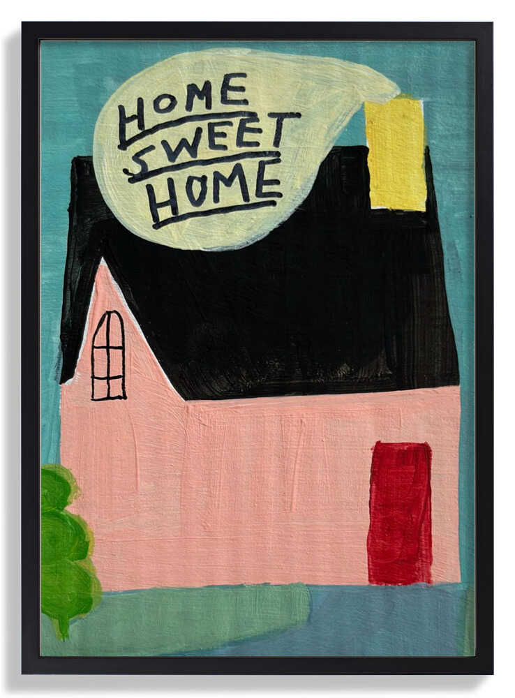 Pink House Home Sweet Home von Karin Lauria