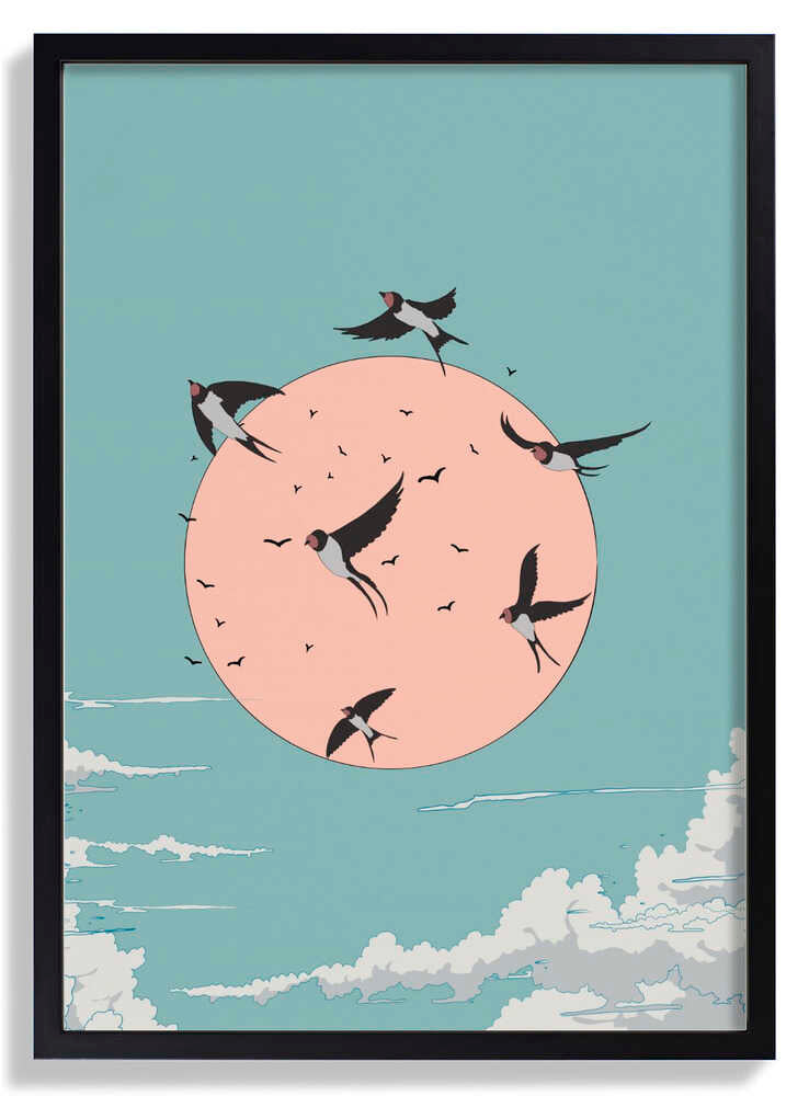 Swallows at Sunrise by Nicholas