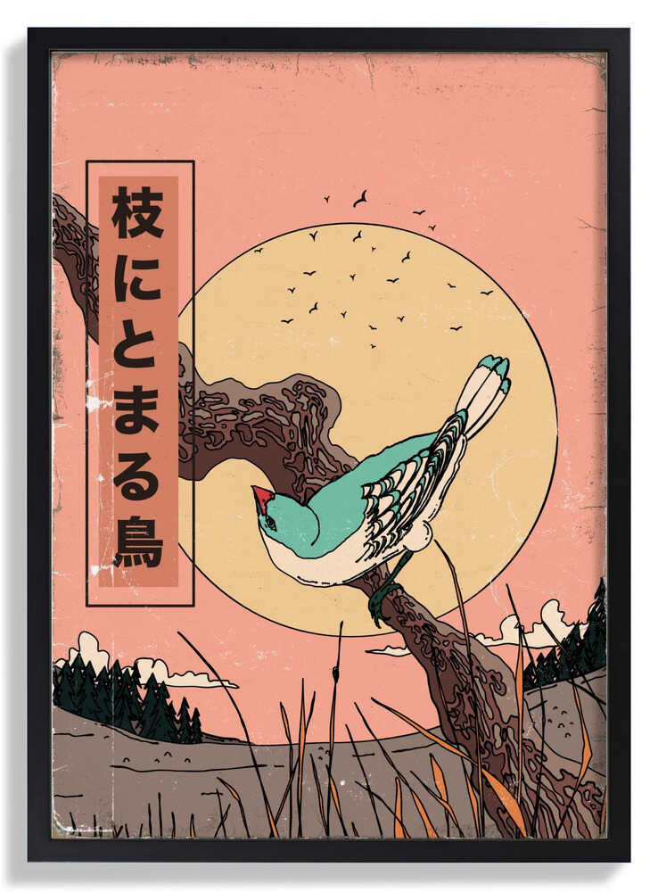 Vogel auf einem Ast von Nicholas