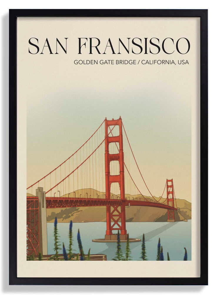 San Fransisco Reiseposter von Andreas Magnusson