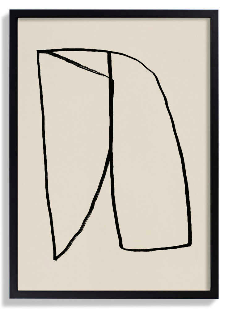 Minimalist Black Line Shape by Little Dean