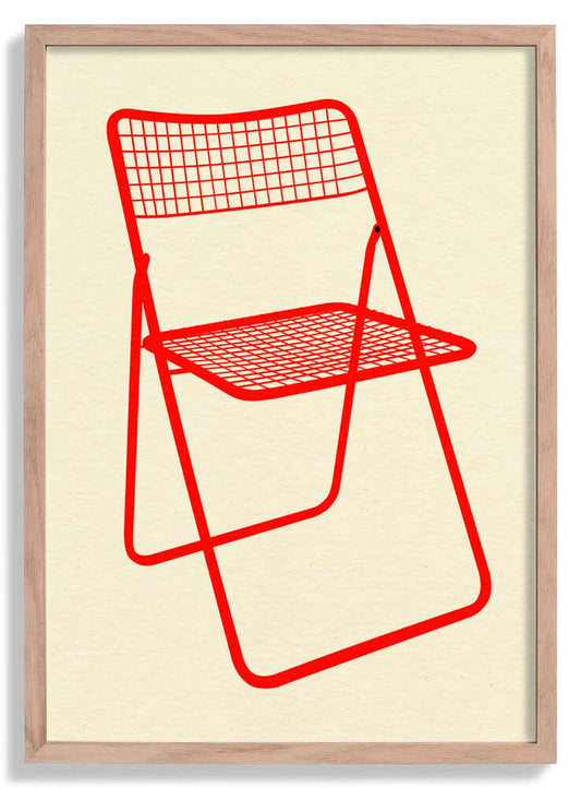 Ted Net Chair Red by Rosi Feist