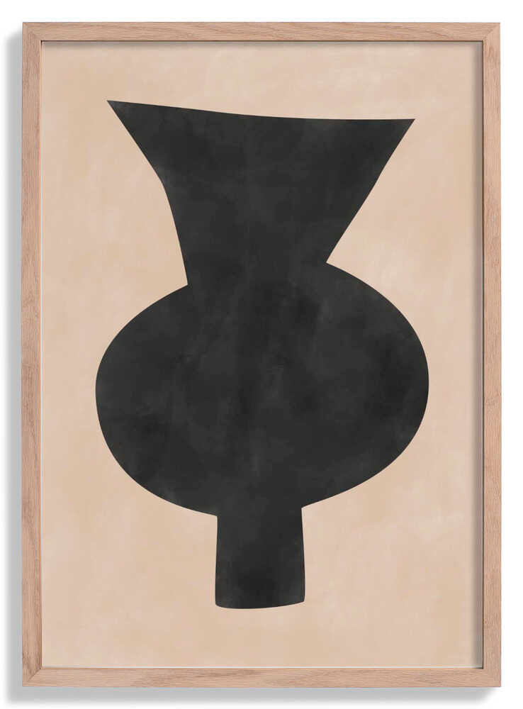 Abstract Vase Silhouette by Elena Ristova