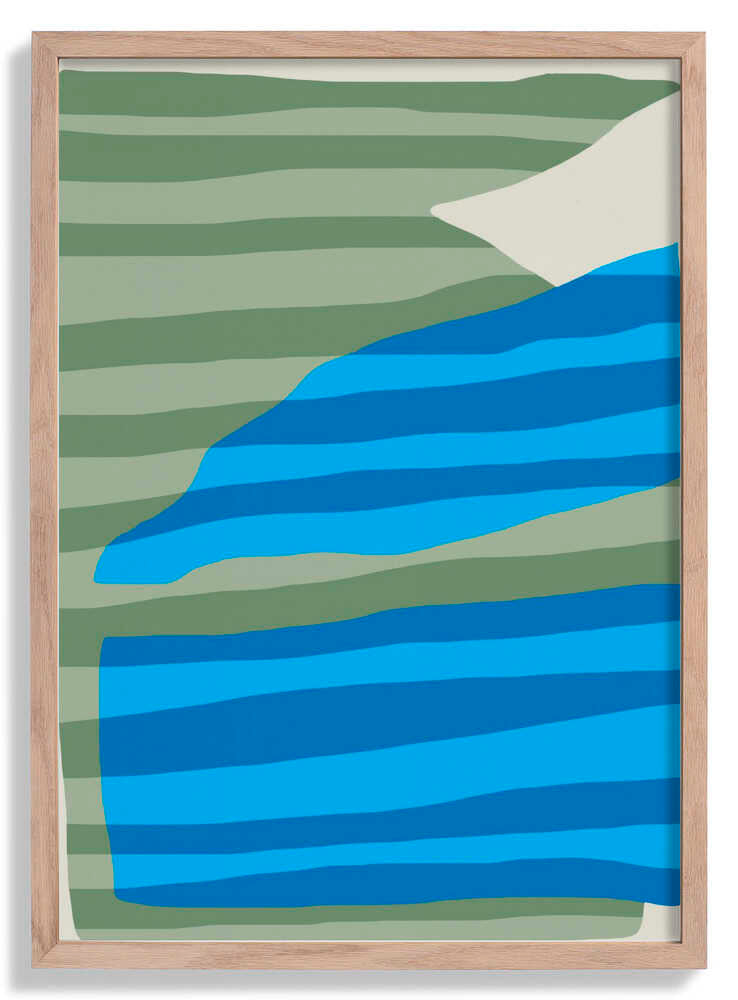 Abstract Stripe Minimal Collage by Little Dean