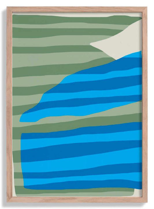 Abstract Stripe Minimal Collage by Little Dean