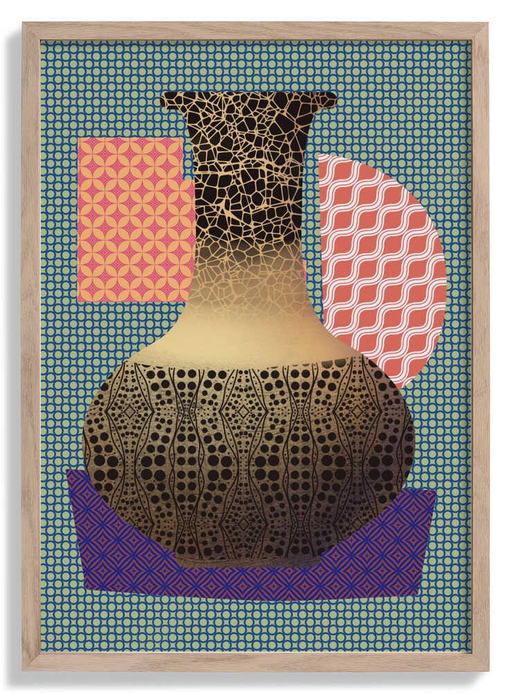 Yellow Vase and Purple Mat by Little Dean