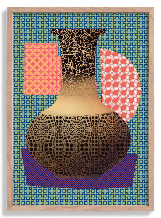 Yellow Vase and Purple Mat by Little Dean