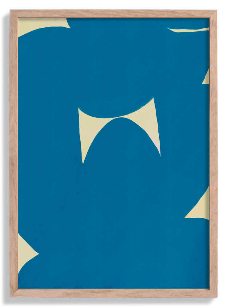 Blue Abstract Serenity by Little Dean