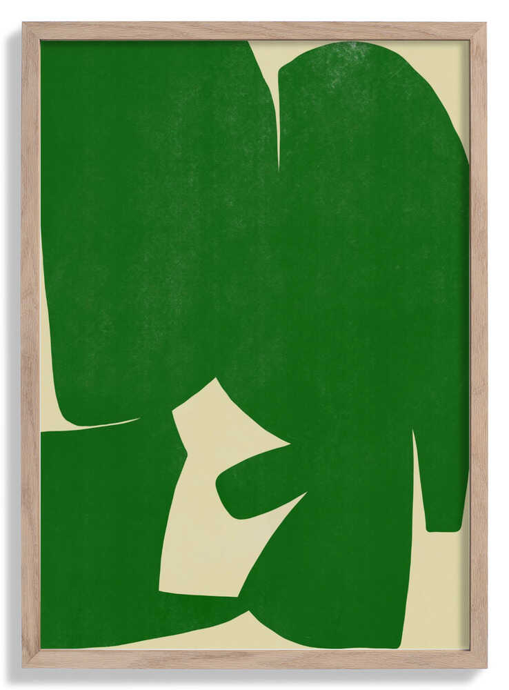 Large Abstract Cut Out In Green by Little Dean