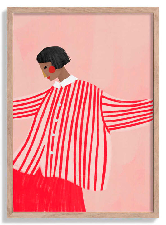 The Woman With the Red Stripes by Bea Müller
