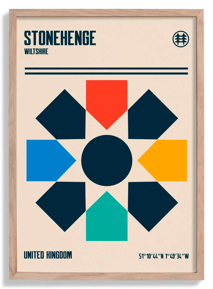 Stonehenge Travel Poster by Retrodrome