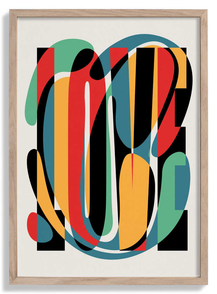 Love Abstract Design by Retrodrome